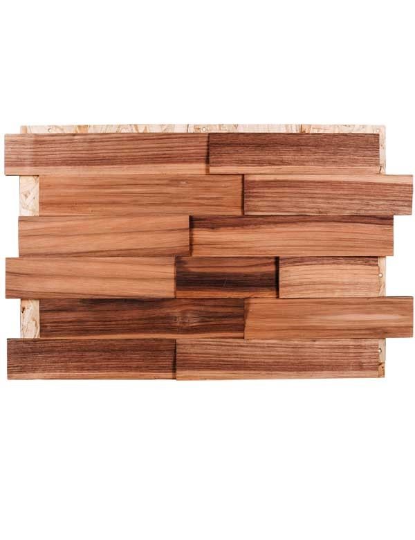 Wandverkleidung Holz - Spaltholz Nussbaum