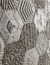 Wandverkleidung Hexagonal Betonoptik Panel Piedra